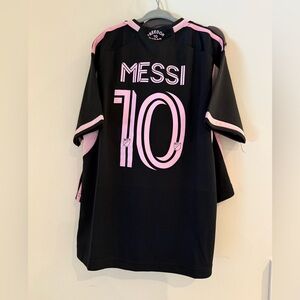 Messi - Intermiami Black and Pink Soccer Jersey Shorts and Socks